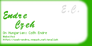 endre czeh business card